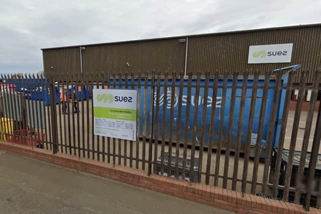 Picture of the Household Waste Recovery Centre in Berwick by Google.