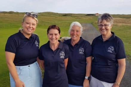 The ladies’ team representing Tyne & Tweed Mortgage & Investment Services.