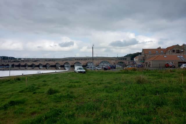 The area of Berwick quayside that is being turned into extra parking.