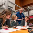 Former US astronaut Sam Gemar visited Alnwick to talk to students from St Paul's Primary, St Stephen's Primary and The Duchess's Community High School.