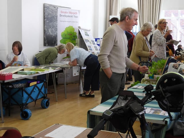 The Community Fair took place in Morpeth Town Hall.