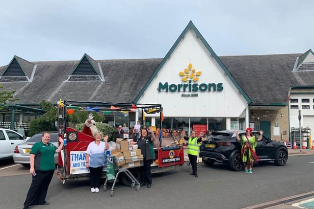 Morrisons was among the businesses to support Alnwick Round Table's charity collection.