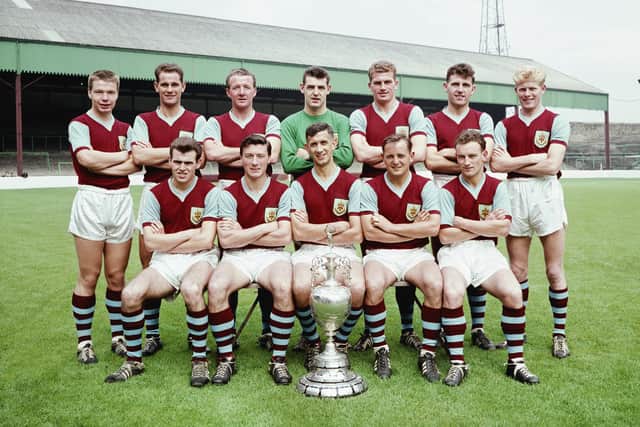 John Angus, second from right in the back row, was part of Burnley's First Division title winning team in 1959/60.