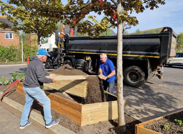 Construction of the ‘Garden for all Seasons’ is underway in Blyth.