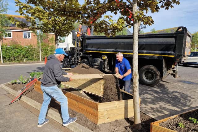 Construction of the ‘Garden for all Seasons’ is underway in Blyth.