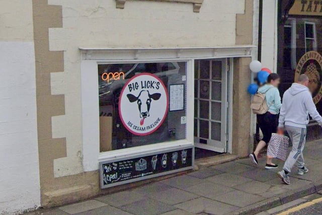 Rated 5: Big Licks Ice Cream Parlour at 8 Hencotes, Hexham, rated on July 13.