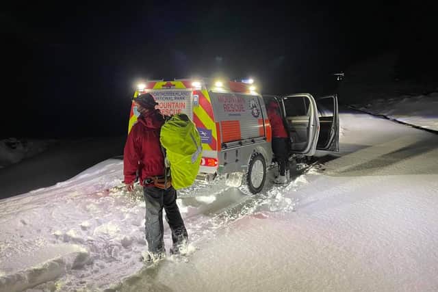 A total of 24 volunteers were involved in the callout to help the North East Ambulance Service.