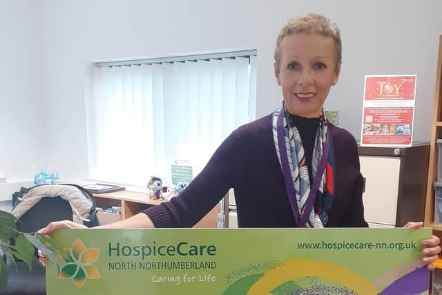 Geraldine Smith has raised £1,000 for HospiceCare North Northumberland.