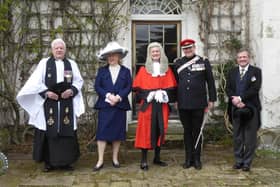 The installation ceremony for the new High Sheriff of Northumberland, taken before social-distancing advice was issued by the Government