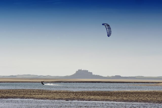 Okay, we've cheated slightly but Northumberland is a great place for extreme sports, from kite surfing at Budle Bay (pictured) to rock climbing on its crags.