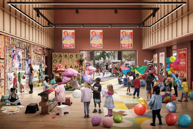 A CGI image of what the new Blyth cultural hub will look like. Photo: Northumberland County Council.