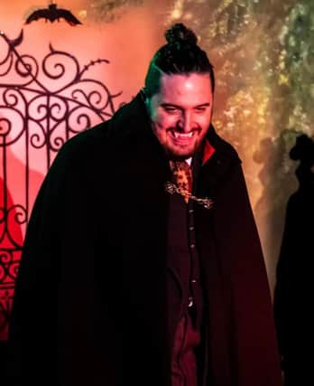 Count Dracula on stage. Picture: NTC