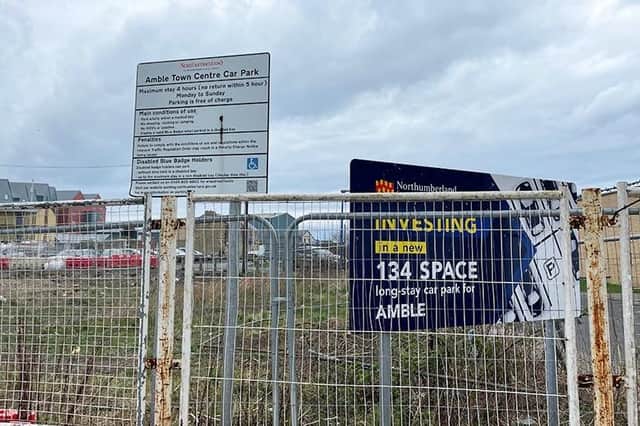 The Turner Street car park redevelopment site in Amble. Picture: The Ambler