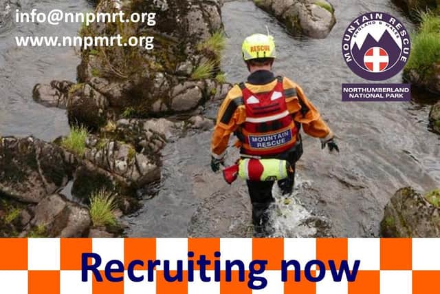 Mountain rescue volunteers are wanted from Northumberland.