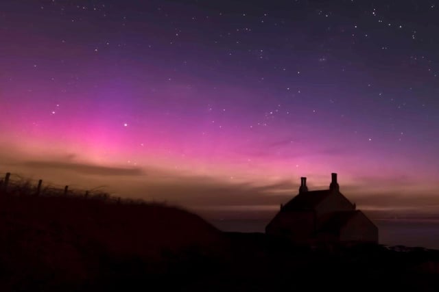 The aurora seen at Howick.