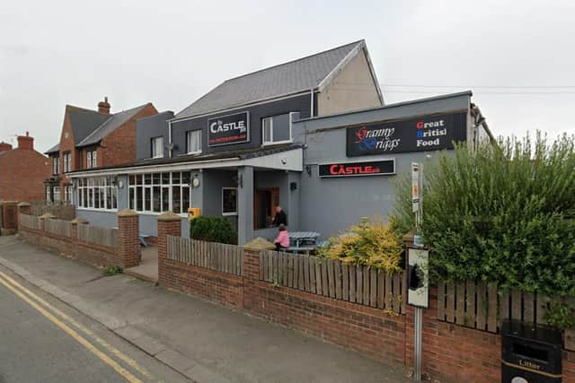 A fire broke out at The Castle Pub in Ashington on Monday night. (Photo by Google)