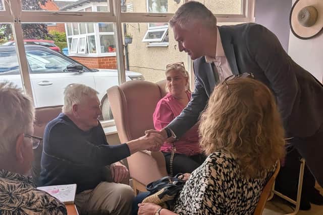 The MP toured the home and spent time meeting residents, relatives and staff.