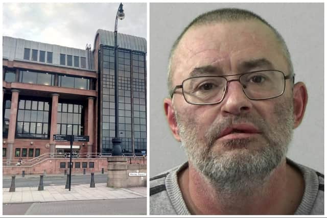 Clifford Thompson appeared at Newcastle Crown Court, where a judge locked him up for 30 months.