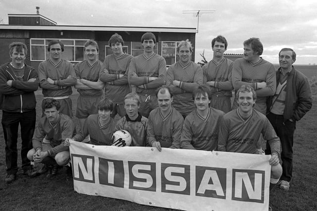 Wooler FC pictured before their match against Alnmouth in January 1988.