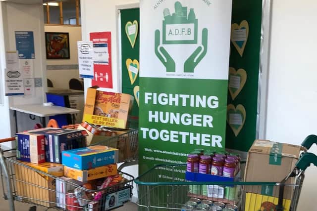 Alnwick District Food Bank needs more donations to keep up with demand.