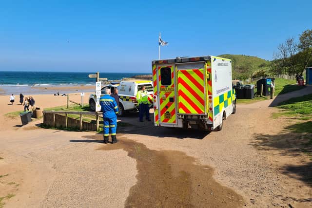 Berwick Coastguard Rescue Team shared this photo following its call out to Coldingham Sands, where its members helped a person showing signs of hypothermia.