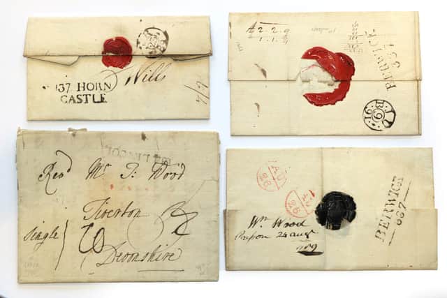 Part of the group of Six Covers to Northern England, including the rare Berwick 1st Type Mark.