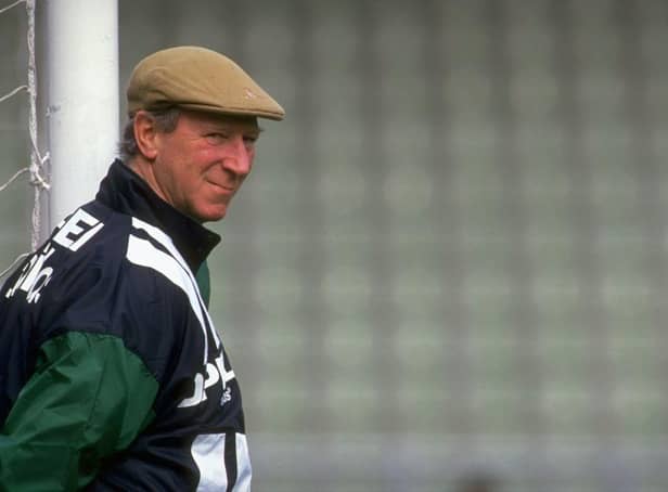 Jack Charlton as Republic of Ireland manager during a World Cup '94 match in the USA (Photo: Simon Bruty/Allsport)