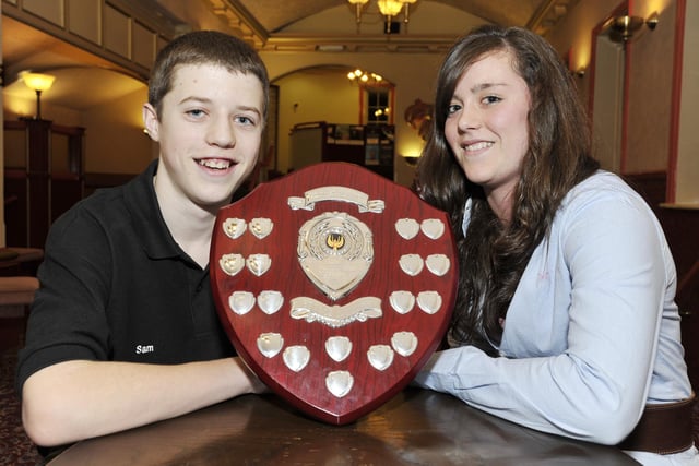 Sam Dronsfield and Steph Courty were joint winners of the Junior Achievement Award.