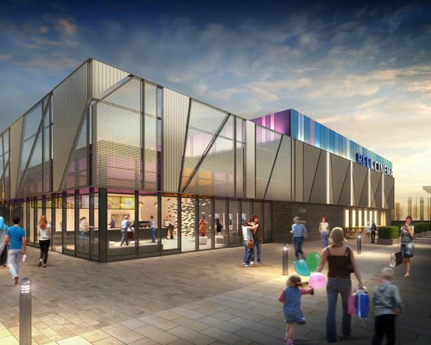 Town centre plans include a new cinema and restaurant complex. (Photo by Northumberland County Council)