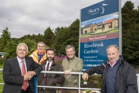 Northumberland County Council leader Glen Sanderson, Story Homes (North East) managing director Allan Thompson, Story Homes land director Stuart Morgan, Cllr Gordon Castle and Cllr Colin Horncastle.