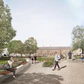 An artist's impression of Northumberland Square following the planned work.