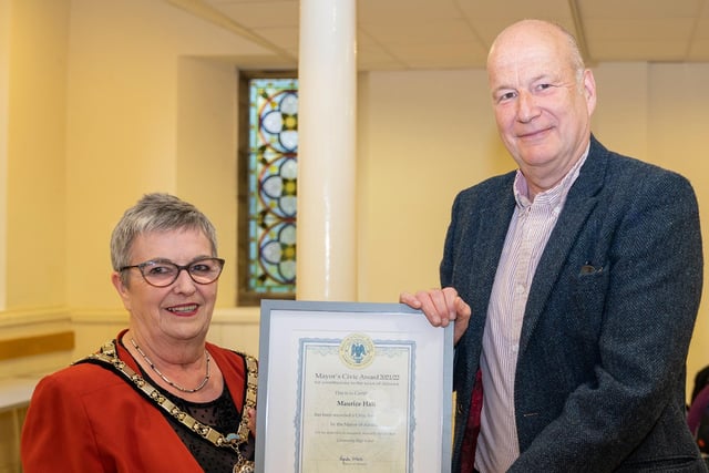 Maurice Hall retired last year, after 17 years as headteacher at the Duchess High School. Alnwick born and bred, his dedication to education resulted in him being presented with a Civic Award.