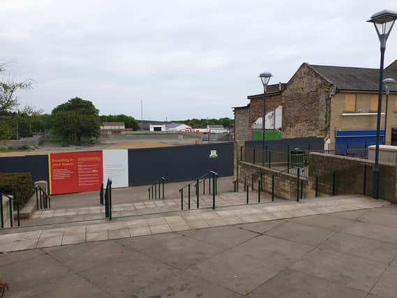 The lack of work on redeveloping Bedlington town centre has been criticised.