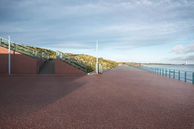 An artist impression of the proposed work on Whitley Bay's Northern Promenade.