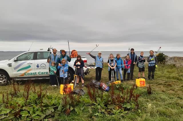 Coast Care volunteers took part in the litter pick.