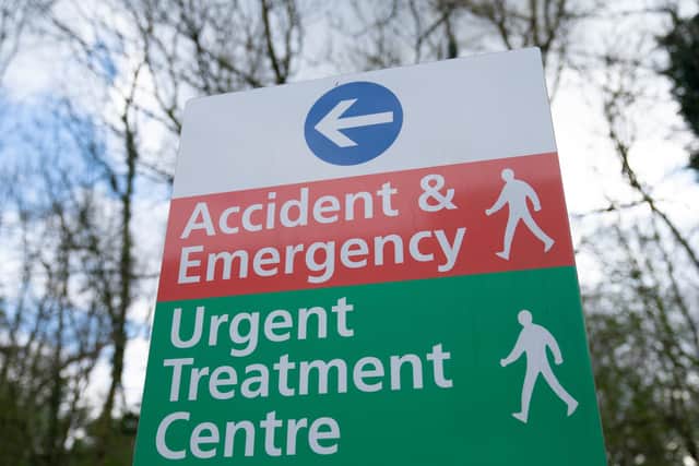 Accident and emergency departments are under intense pressure.
