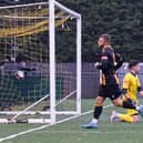 Sam Hodgson got back to scoring ways in Morpeth Town's 2-1 win against Ilkeston Town. Picture: George Davidson.