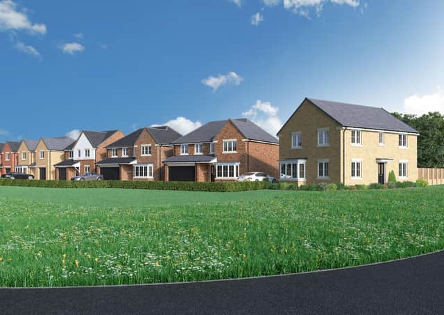 A CGI of Miller Homes' new Longridge Farm development in Bedlington.