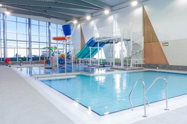 Pool facilities at the new centre.