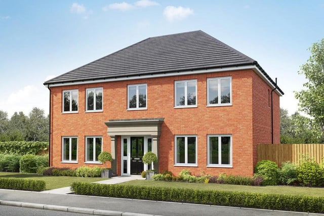 The Portland at Hauxley Grange, Percy Drive, Amble, is a grand five-bedroom, three-bathroom detached home being marketed by Persimmon for £489,950.