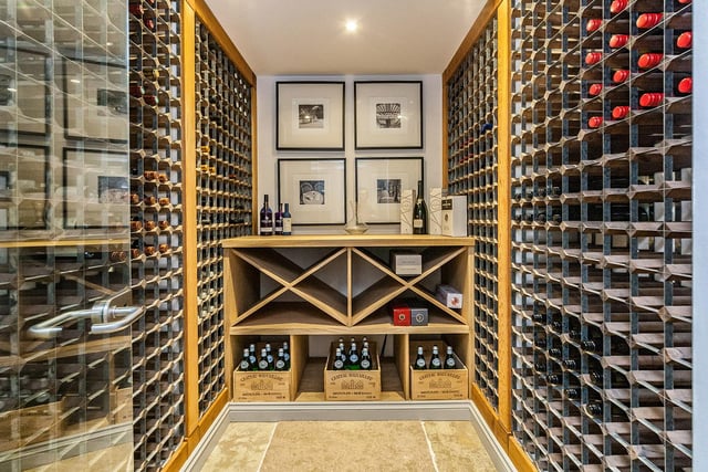 Can store plenty of bottles with floor to ceiling racks. Perhaps don't use this room too much though!