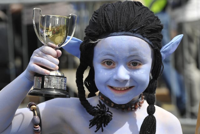 The fancy dress winner in 2011 was then six-year-old Avatar Joe Pattison, from Bedlington.