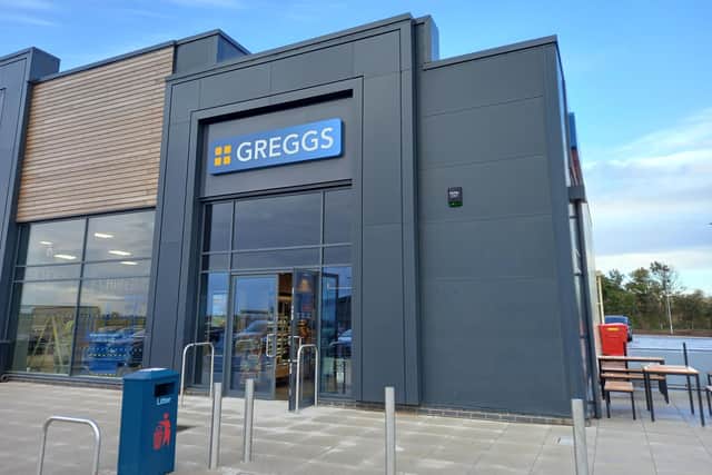 Greggs on Loaning Meadows Retail Park in Berwick.