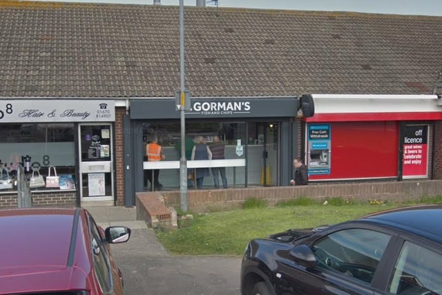 V Gorman's Fish and Chips in Ashington is ranked 15.