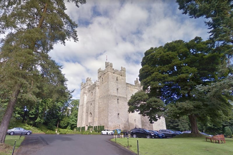 Langley Castle Hotel, near Hexham, has a 4.7 rating.