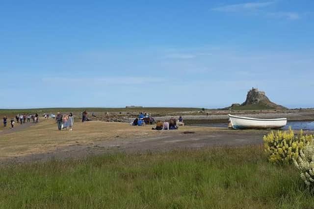 A land train would carry passengers from Holy Island village to Lindisfarne Castle.