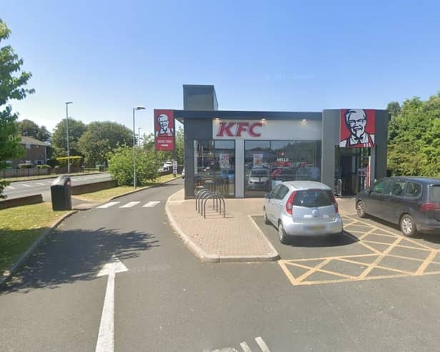 Stephen was sent a £100 parking charge 10 days after visiting KFC in Ashington. (Photo by Google)