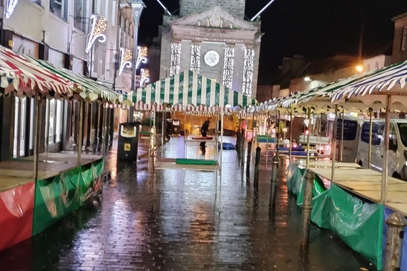 Streets clean and tidy as the stalls are removed.