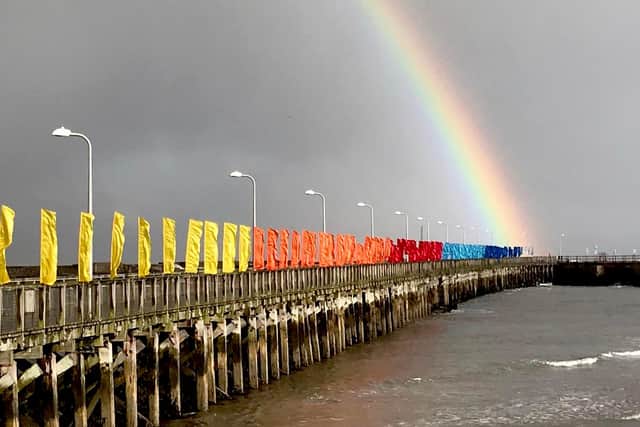 The festival will see Amble's jetty and pier lit up with vibrant artistic lights.