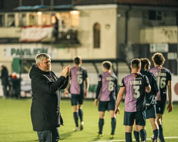 Manager Graham Fenton's team have now won two games in a row, but remain at risk of relegation. (Image: Stephen Beecroft)